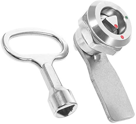 iplusmile Cerradura Para Archivadores y Gabinetes Cerradura Tubular Llave Triangular Seguridad Para Puertas De Gabinetes