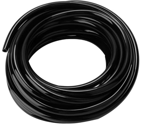 Tuyau d'irrigation de 10m en PVC – tuyau goutte-à-goutte noir pour jardin, serre et systèmes de pulvérisation, résistant aux UV, résistant à la dégradation