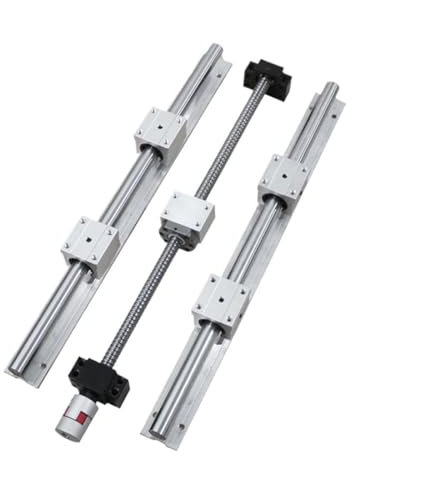 Vite a ricircolo di sfere CNC a movimento lineare SFU2005 Vite a ricircolo di sfere Lunghezza 150mm-1000mm + Dado a ricircolo di sfere + Supporto terminale BKBF15 + Giunto + DSG20H + 2 pezzi SBR20 Gui