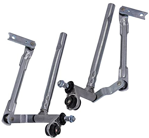 BESTPRICE 2x tringles d'essuie-glace Tringles d'essuie-glace Support d'essuie-glace avant gauche + droite Compatible avec VW TOURAN (1T1, 1T2)