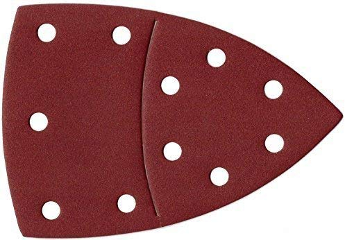 Klett Prio-Schleifdreiecke | 50 Blatt | Korn 60 | 105x152 mm | 11-Loch | Schleifscheiben -Set | für Multischleifer