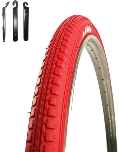 1 x Kenda K-142 Fahrradreifen in Rot 40-635 (28 x 1 1/2) inkl. maxxi4you Reifenheber