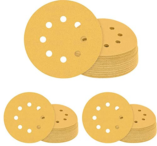 Bosch Professional 150 stück. XXL Expert C470 Schleifpapier-Set (für Hartholz, Farbe auf Holz, Ø 125 mm, Körnung 80, 120, 180, Zubehör Exzenterschleifer)