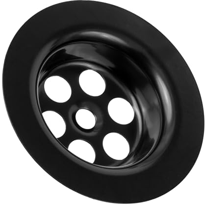 Replacement Valve top for Sink Drain Set, Ø 62.5 mm Diameter, for 1 1/4 inch Drain Sets, SS201 Stainless Steel, Black, Valve top, Replacement Part for Kitchen Sink Stopper Valve