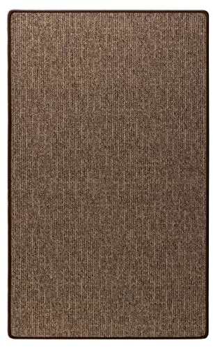 Floordirekt Teppich Läufer Alto - Meterware - Teppichläufer Küchenläufer Flurteppich auf Maß - Wohnzimmerteppich Flurläufer (Braun, 80 x 300 cm)