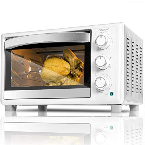 Horno de un Solo Ventilador Acero Inoxidable Clase energética A Horno de microondas Solo en Silver Tact Horno halógeno de convección Premium Ideal para Asar, Hornear