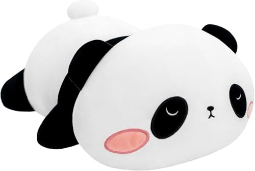 SQEQE Beschwerter Panda-Plüsch, beschwertes Panda-Plüschtier gegen Angst, niedliches Plüschtier, weiches Pandabär-Kissen, Spielzeug, Geschenk für Kinder und Erwachsene 60 cm