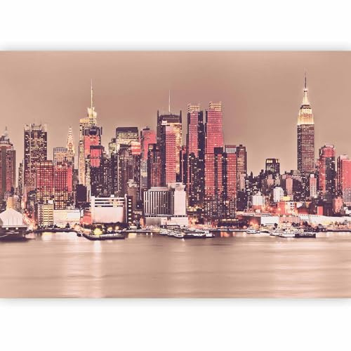murando Fotomurales Nueva York 500x350 cm XXL Papel pintado tejido no tejido Decoración de Pared decorativos Murales moderna Diseno Fotográfico City New York NYC d-B-0032-a-b