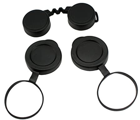 DOITOOL 1 Set Eyepiece Cover Binocular Lens Caps Objective Lens Rain Guard Binocular Objective Lens Caps Binocular Accessories Binocular Back Lens Cap Straight Mirror Cover Rubber, 12x6cm