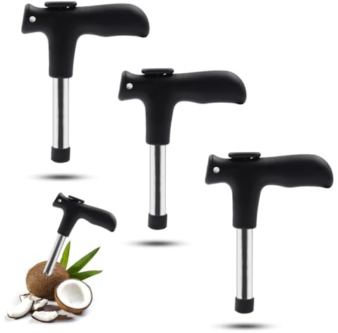 3 PCS Coconut Opener Professional Coconut Hole Puncher Coconut Punch Tool Coconut Cutter for Raw Coconut Water Juice