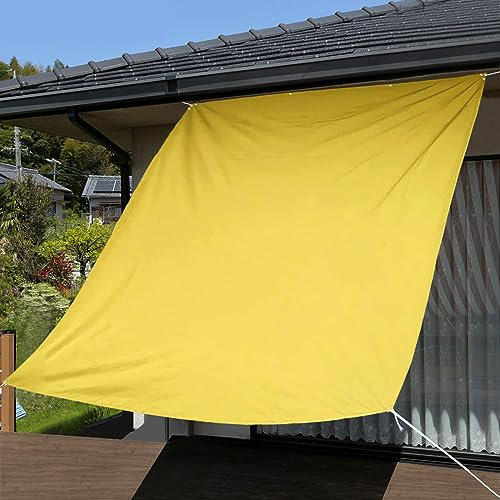 Väderbeständigt balkongskärmskydd 70 x 900 cm gult skyddsstaket för uteplats bakgård och veranda