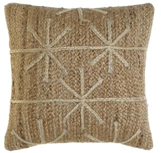 COJIN YUTE 50X15X50 560 GR, BORDADO NATURAL