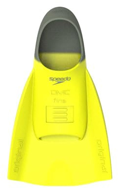 Speedo Adult Unisex DMC ORIGINAL Fin, Hyper Yellow/Olive, M-L