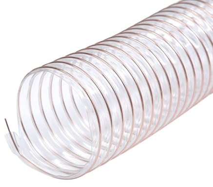 Tubo in poliuretano per polvere condotto d'aria in poliuretano con filo di rame, 1 metro, per officina di cemento, spessore della parete 0,93 mm, diametro interno (diametro interno: 190 mm)