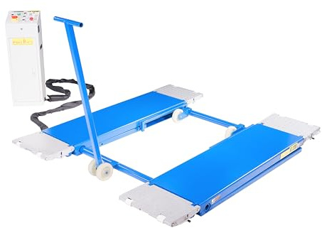 Pro-Lift-Montagetechnik Ponte sollevatore a forbice 3,2 t, elettroidraulico, kit di manovra incluso, 230 V, con sblocco elettrico automatico