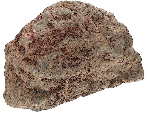 EXAOMBLE Simulation Stone Cave Reptil Gömställe i Resin Livfull Dekoration för Terrarium Snabbtorkande och Skydd för Sköldpadda och Ödlor