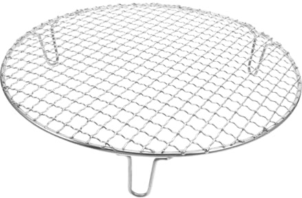 BAZEITFLOW Barbecue Rotonda Acciaio con Piedini Supporto Stabile per Grigliata Indoor e Outdoor per Cottura e Raffreddamento Alimenti