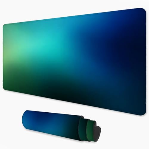 Alfombrilla Ratón Azul Mouse Pad 600x400 mm, Grande Alfombrilla Gaming Verde con Superficie Especial Que Mejora la Velocidad y la precisión, Mousepad Impermeable para Gamers, PC y Portátil 3Y-52