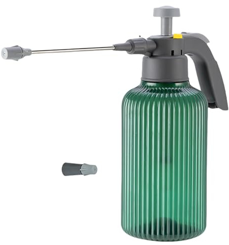 Annaffiatoio a pressione ad aria – Spruzzatore portatile da giardino da 2 l, ugello regolabile con marcature di, bollitore spray a pressione a prova di perdite, per interni ed esterni, pulizia