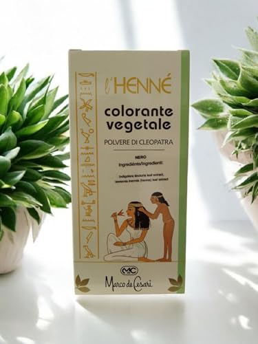 Henné Colorante Vegetale per Capelli colore CASTANO - Polvere di Cleopatra 105 grammi