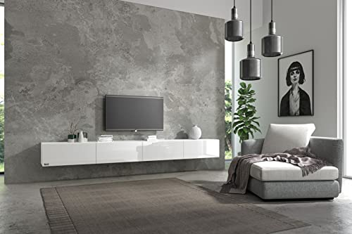 Wuun® TV-Lowboard Somero I 100cm bis 360cm I TV-Schrank & Hängeschrank für Wohnzimmer I Verschiedene Varianten