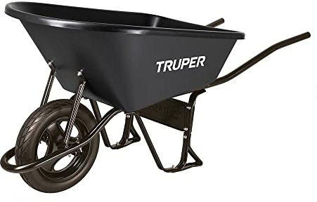 Carretilla de plástico - 120 l Negro