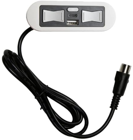 Hommoat 5 Button 5 Pin Power Recliner Switch with USB A and C Charge Port, Built-in Replacement Control with Home Button HX90