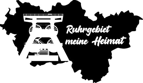 Wandtattoo: 'Ruhrgebiet' – Der Pott //Farbe und Größe (Flieder - 1050 mm x 600 mm)