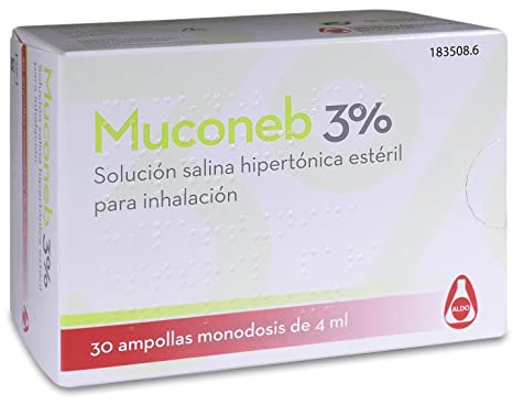 Solución Salina Muconeb 3% 30 Ampollas