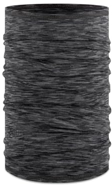 Buff Braga de cuello Merino Lightweight Niño Niña, Bufanda Multifuncional 100% Lana Merino, Senderismo, Aire Libre, Sostenible, Ligera, Fina, Talla Única, Gris