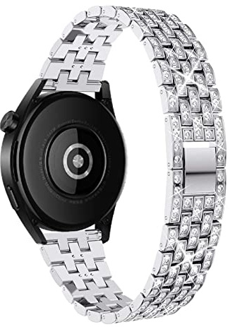 WoPail 18mm 20mm 22mm Armband Damen, Bling Diamant Ersatzarmband Metall | Metall Ersatzband Armband mit Brillanten Rhinestones