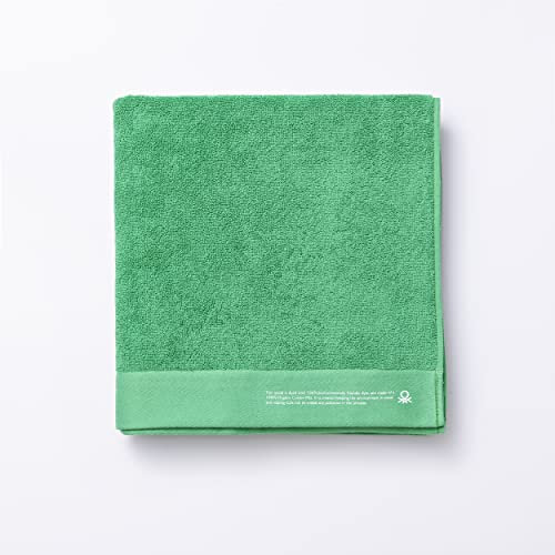 United Colors of Benetton. Handtuch, 90 x 150 cm, Bio-Baumwolle, 450 g/m², Grün