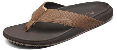REEF Raglan Tongs pour homme, semelle souple et de soutien, sangles résistantes à l'eau, Java/Gum, pointure 7