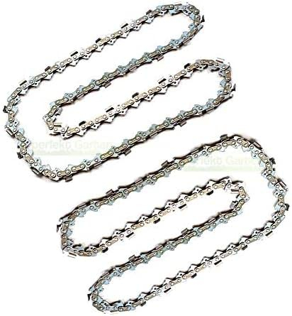 2x Sägekette 45cm 1,3mm 3/8 62 TG kompatibel mit Scheppach CSE2600 (CSE 2600) Kettensäge