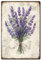 SUPERDANT Purple Lavender Metal Signs Flower Bunch Tin Signs Botanical Theme Metal Wall Plaques Iron Wall Art Man Cave Sign Vintage Decor for Bedroom Living Room Garden Decoration