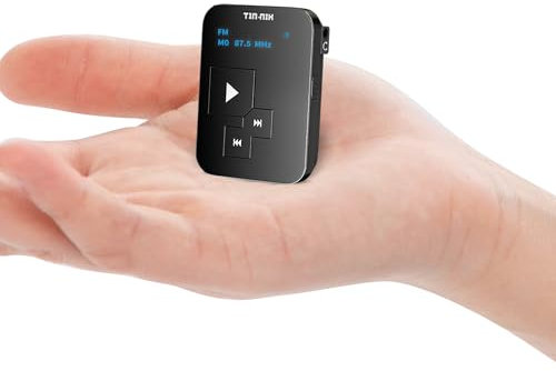 Mini Radio Am FM SW Tin-Nik: Peso 27 Gramos, tamaño de Reloj, Recargable por USB, Radio de Bolsillo Personal, Pantalla OLED, Clip, sintonización Digital, Auriculares estéreo - FA298