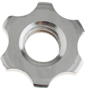 JISADER Weight Bar Screw Clamp for Dumbbell Bar Nut And Barbell Spinlock Collar, Style B