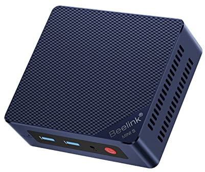 Beelink Mini PC, Mini S13 Mini Computer Intel Twin Lake N150(up to 3.6GHz), Desktop Computers 16G DDR4 RAM 500G PCIe3.0 SSD, Small PC 4K UHD Dual HDMI/Wifi6/BT5.2 for Office/Home/HTPC/NAS/W11 Home