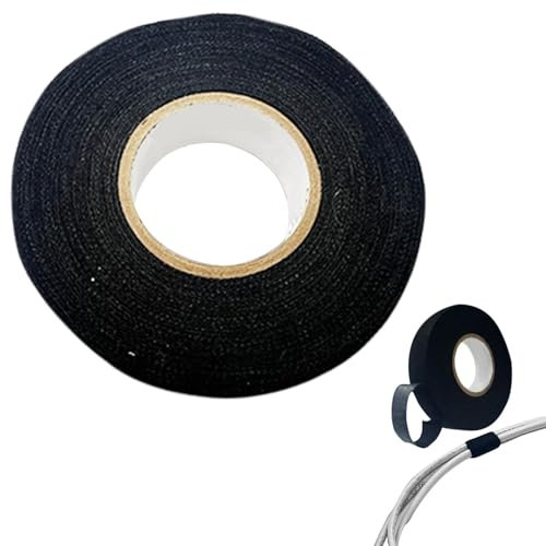 Kabelband – Isolierband aus Stoff, temperaturbeständiges Gewebeband | Hülle des Kabels, hitzebeständiges Band | 49,21 ft / Rolle Autogarn, zieht