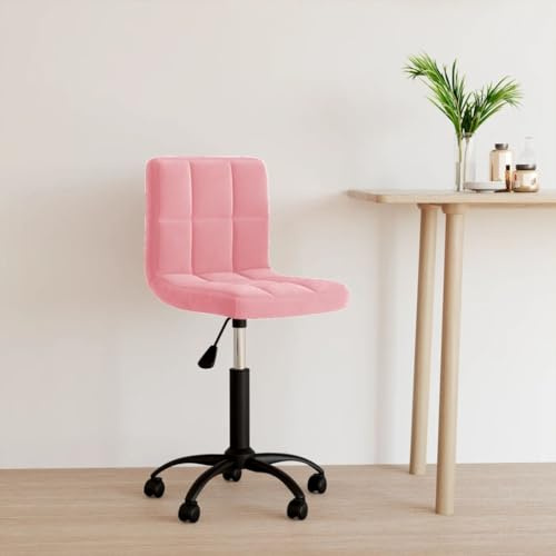 Générique Chaise pivotante de Bureau Rose Velours,Meubles,Meubles de Bureau,Chaises de Bureau,Rose,6.05 KG,334361