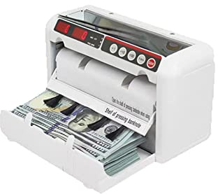 Macchina per contare i soldi, Contatore di denaro, conteggio del valore, bancone con 3+3 Bit LED Visualizza la macchina del conteggio di denaro for Dollaro USA, euro, valuta come Rupiah
