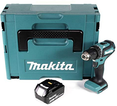Makita DDF 485 T1J Akku Bohrschrauber 18V 50Nm im Makpac + 1x 5,0 Ah Akku - ohne Ladegerät