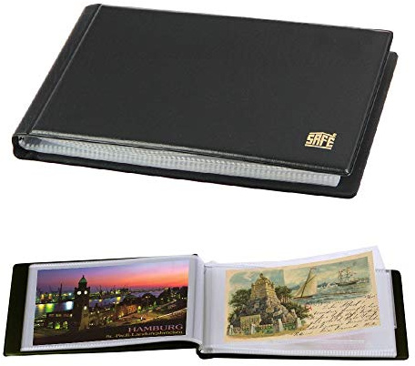 Postcard Album/Wallet with 20 Transparent Pages