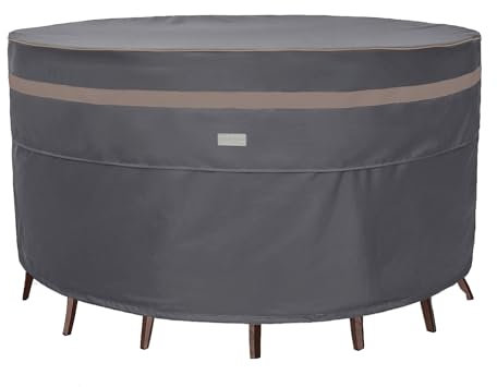 Garden Balsam Patio Furniture Covers Outdoor Table and Chair Set Covers Outdoor Dining Set Covers Sectional Sofa Covers Round 48D X 28H Dark Grey