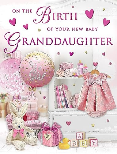 Regal Publishing Piccadilly Greetings Carte de naissance pour petite-fille 20,3 x 15,2 cm