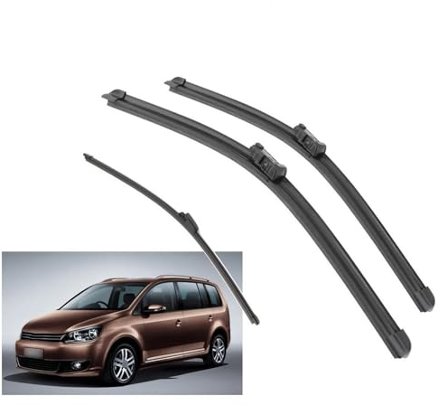 Car Front Rear Wiper Blades Windshield Windscreen Window Cutter Accessories For VW For Touran MK1 2007-2010 Windshield Wiper