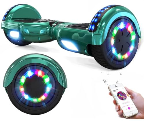GeekMe Hoverboards für Kinder, 16,5 cm, Hoverboards mit Bluetooth-Lautsprecher, schöne LED-Lichter, Geschenk für Kinder und Jugendliche