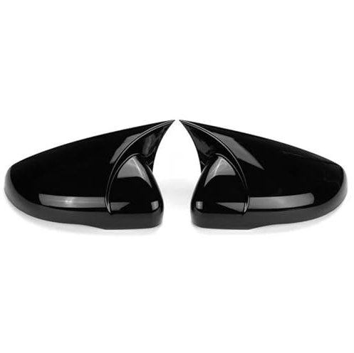 Spiegelkappen Für VW Für Golf 6 MK6 Für GTI Für GTD 2009-2013 Rückspiegelkappengehäuse OX-Stil Autoseitenspiegelabdeckung Abdeckungen Seitenspiegel(Gloss Black-Add on)