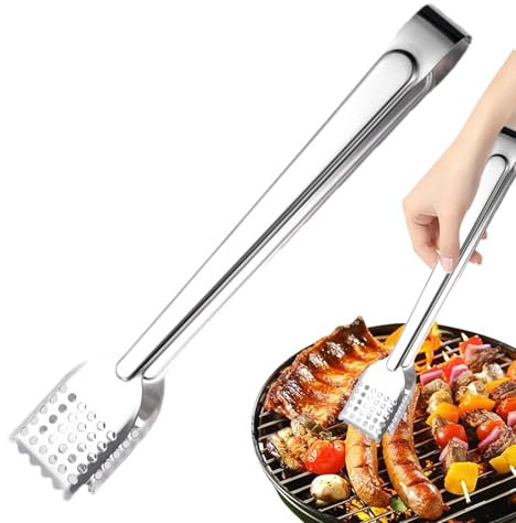 ycezw Pinze da cucina per barbecue | Pinze per salsicce in acciaio inox | Pinze per barbecue per hot dog per cucina, matrimoni, barbecue, ristoranti