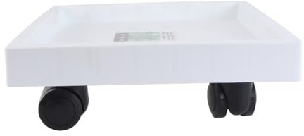 YARNOW 1stück Wheel Blumentopf Halter Tray Mit Beweglichen Rädern Quadratischer Wasserdichter Stahlblumentopf Untersetzer Für Und Außengebrauch Für Pflanzbehälter Und Blumen